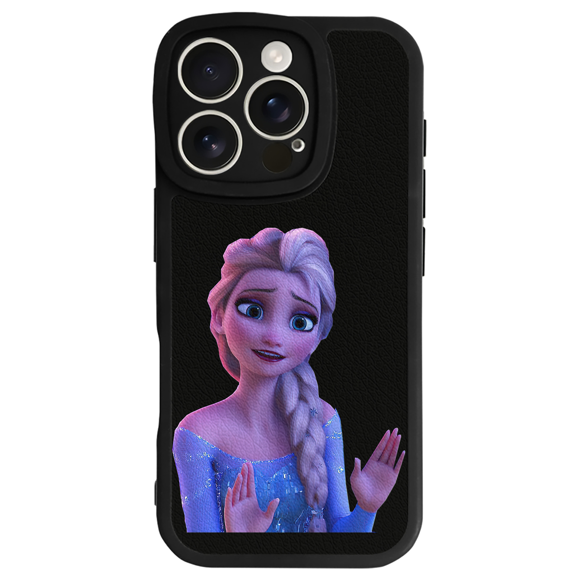 （画像用） アナと雪の女王 アンナ エルサ Frozen Anna Elsa 【iPhone 16シリーズ対応】シリコンスマホケース（レザー調） 材質：シリコン